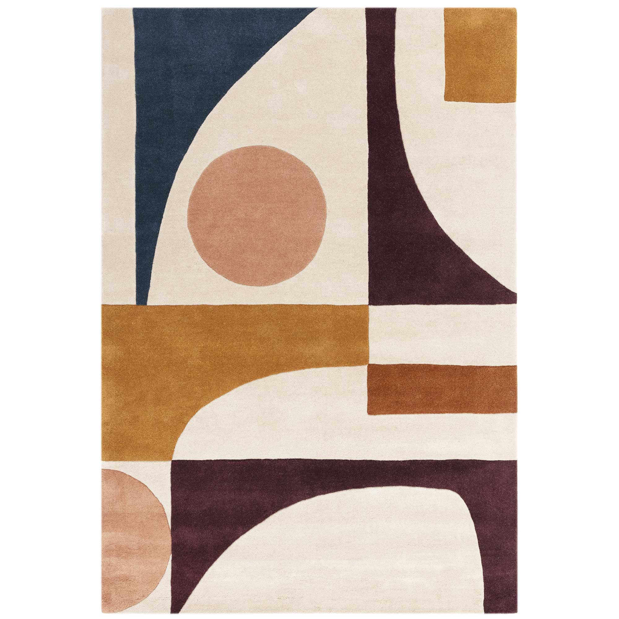 Formation 120X170cm Rug Amber, Square, Orange Wool | Barker & Stonehouse