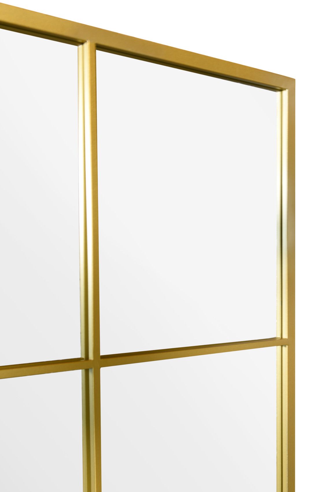 MirrorOutlet Gold Modern Window Leaner / Wall Mirror 79" X 47" 200CM X 120CM 5
