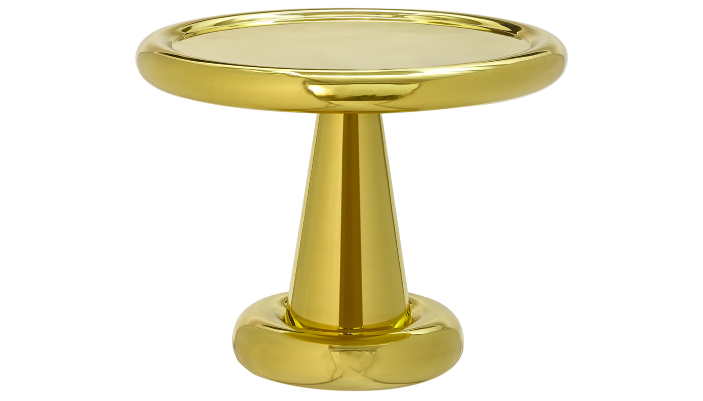 Tom Dixon Spun Short Table Brass