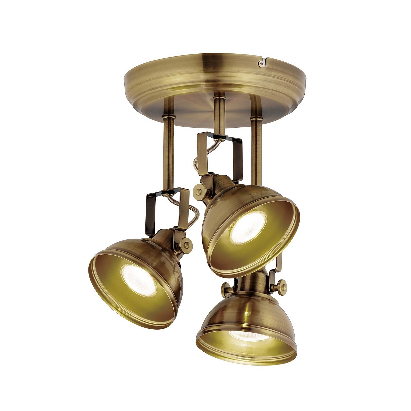 Verve Design Antique Brass Ditavon 3 x 35W Spotlight