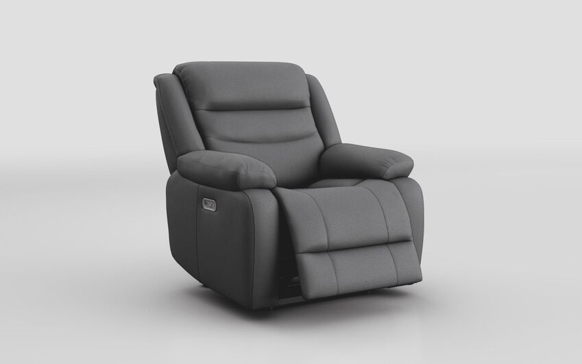 Grey Fabric Favale Power Recliner Chair