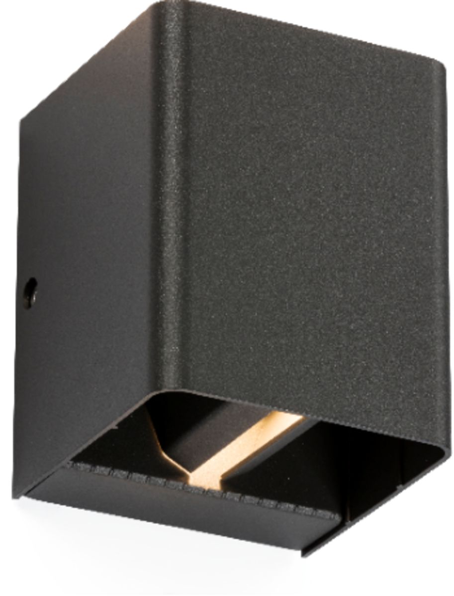 Netlighting LED Adjustable Up & Down Wall Light Anthracite 3000K 230V IP65 2 x 6W in Black