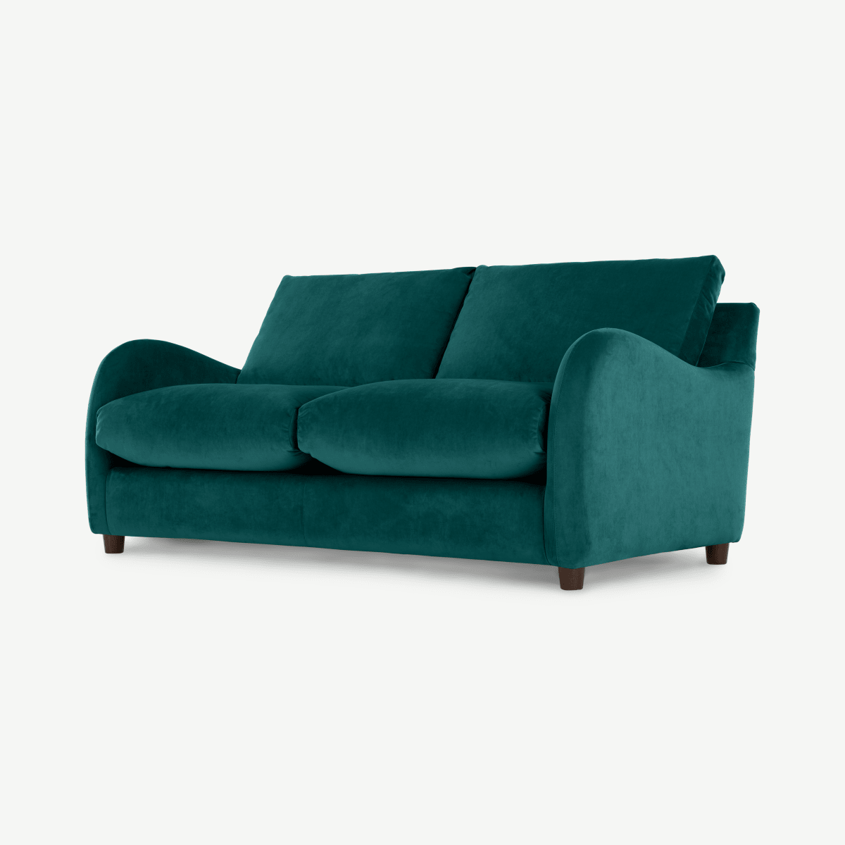 Sofia 2 Seater Sofa Bed, Plush Mallard Velvet