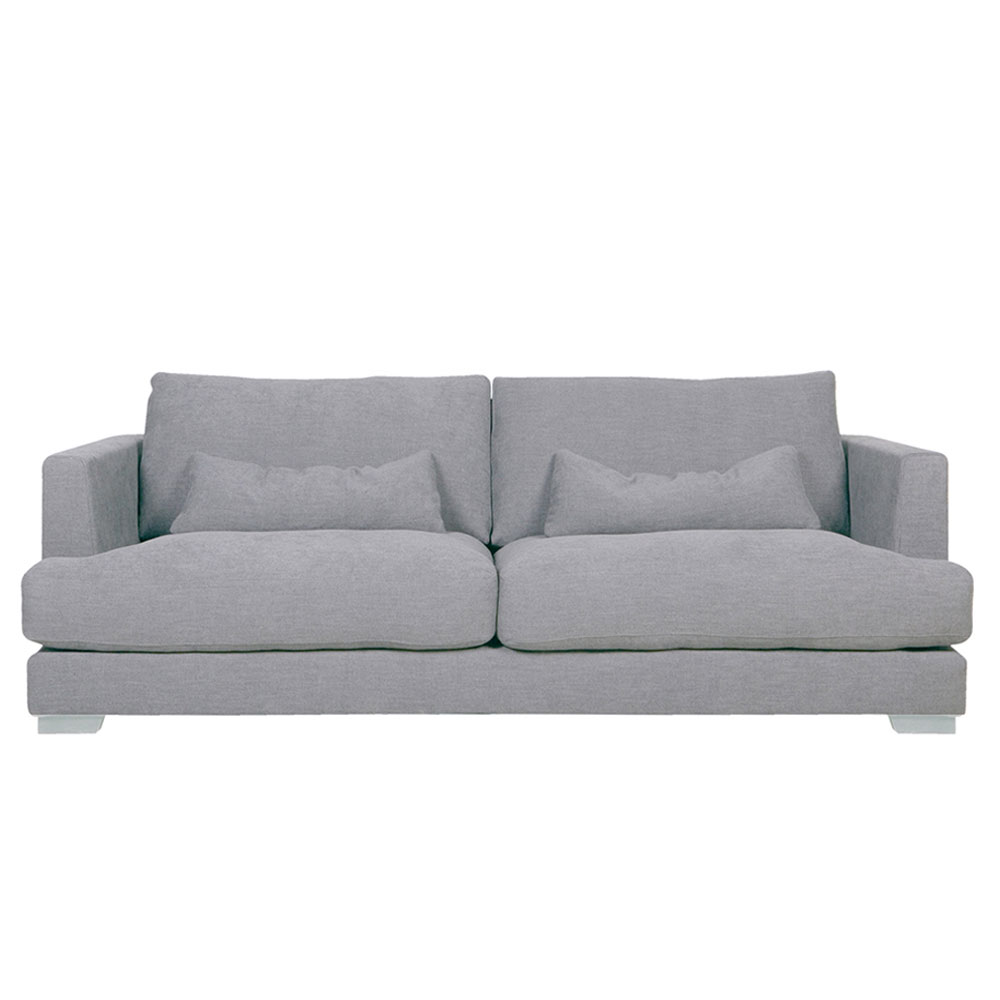Flavin 2 Seater Sofa, Light Grey