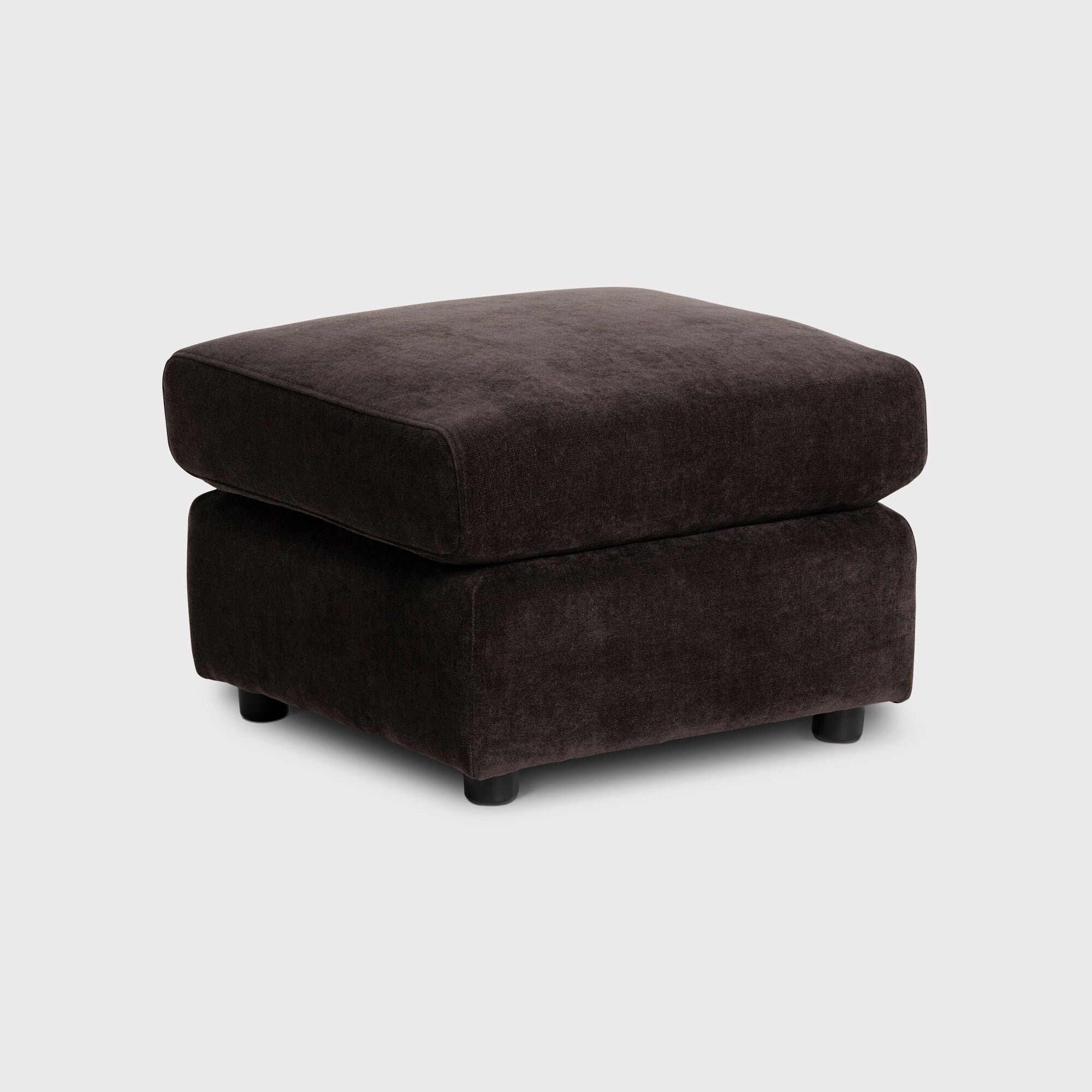 Montgomery Footstool, Brown Fabric | Barker & Stonehouse