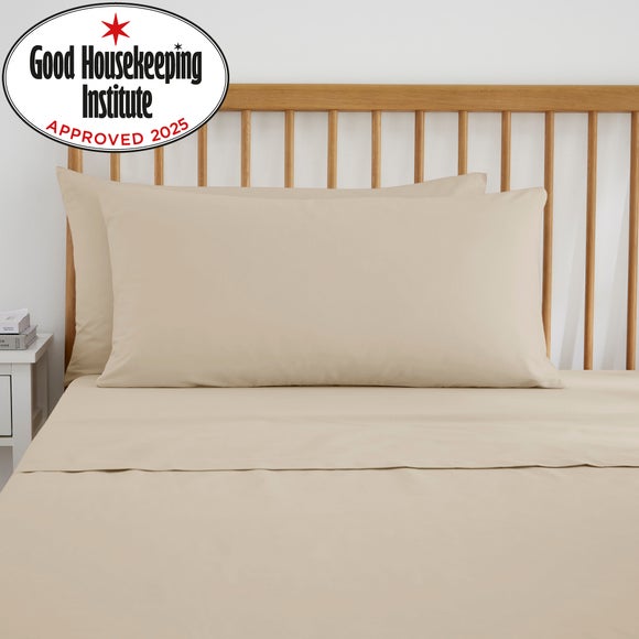 Pure Cotton Kingsize Pillowcase Pair