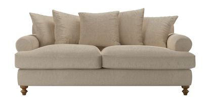 Teddy 3 Seat Sofabed in Cashew Baylee Viscose Linen - sofa.com