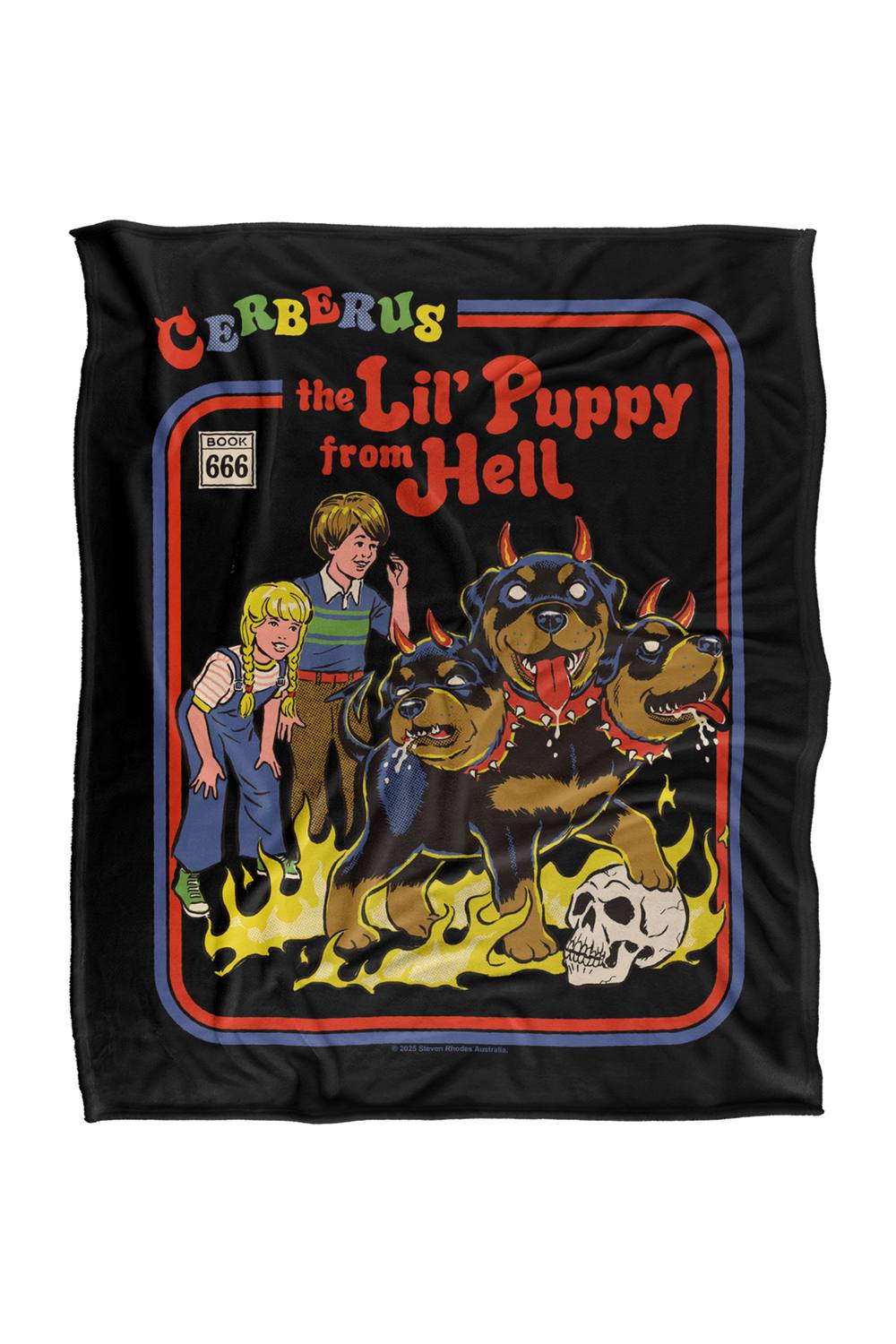 Steven Rhodes Cerberus Puppy Silky Touch Super Soft Throw Blanket
