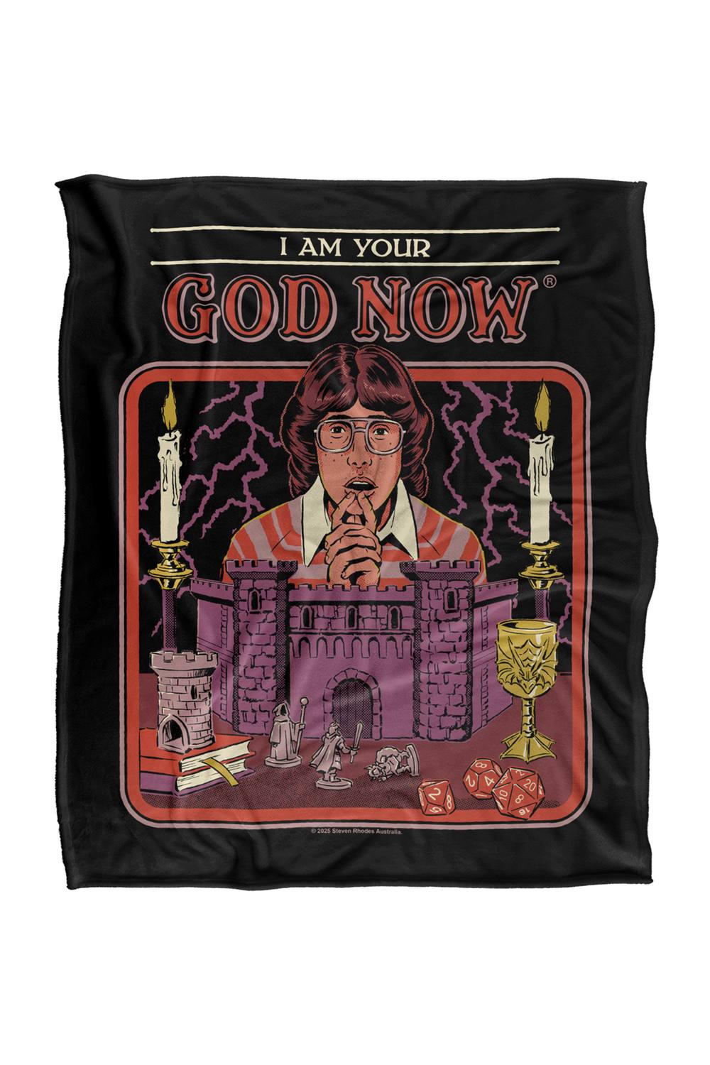 Steven Rhodes I Am Your God Now Silky Touch Super Soft Throw Blanket