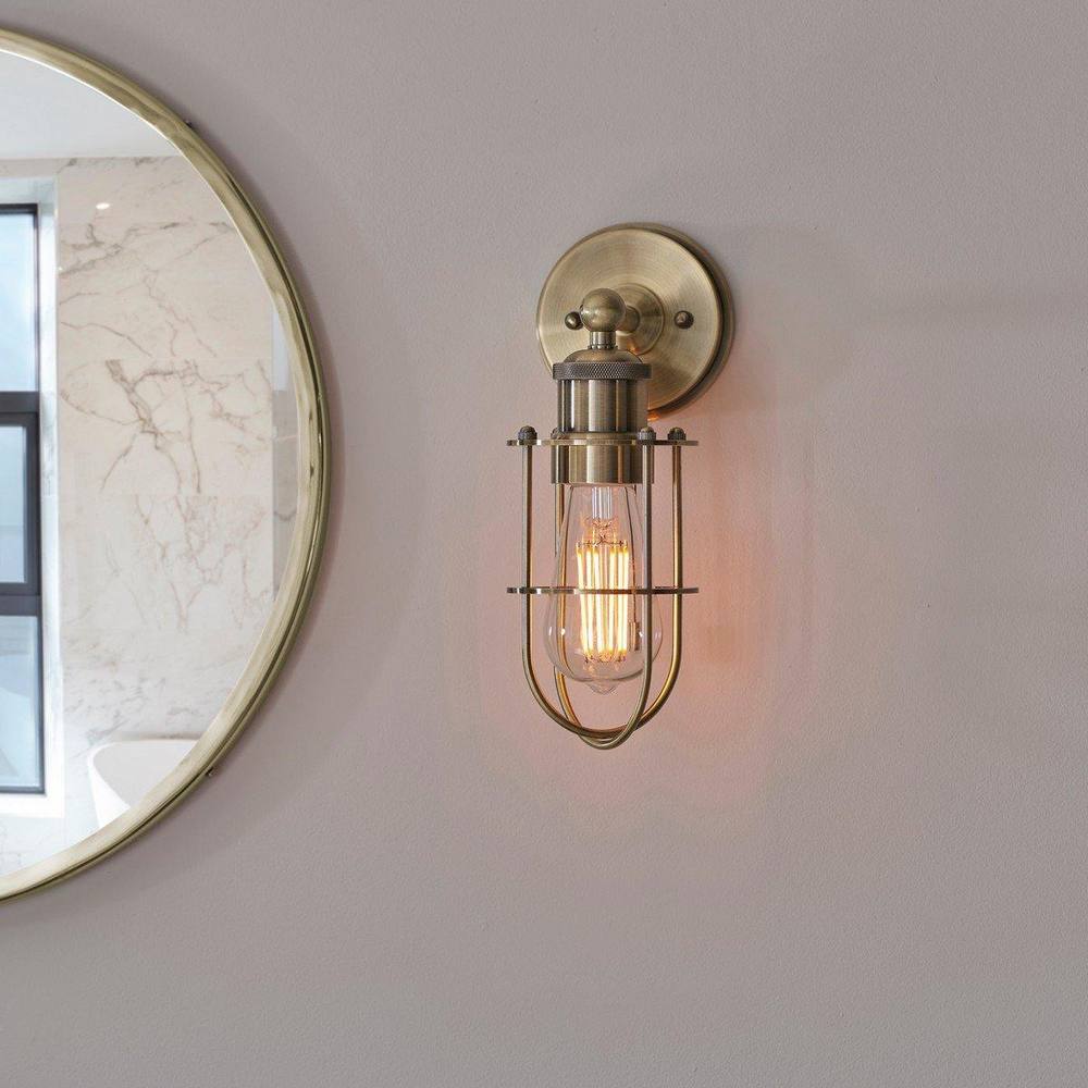 Netlighting 'TREVISO' Non Dimmable Stylish Contemporary Metal Bathroom Wall Lamp in Yellow 3