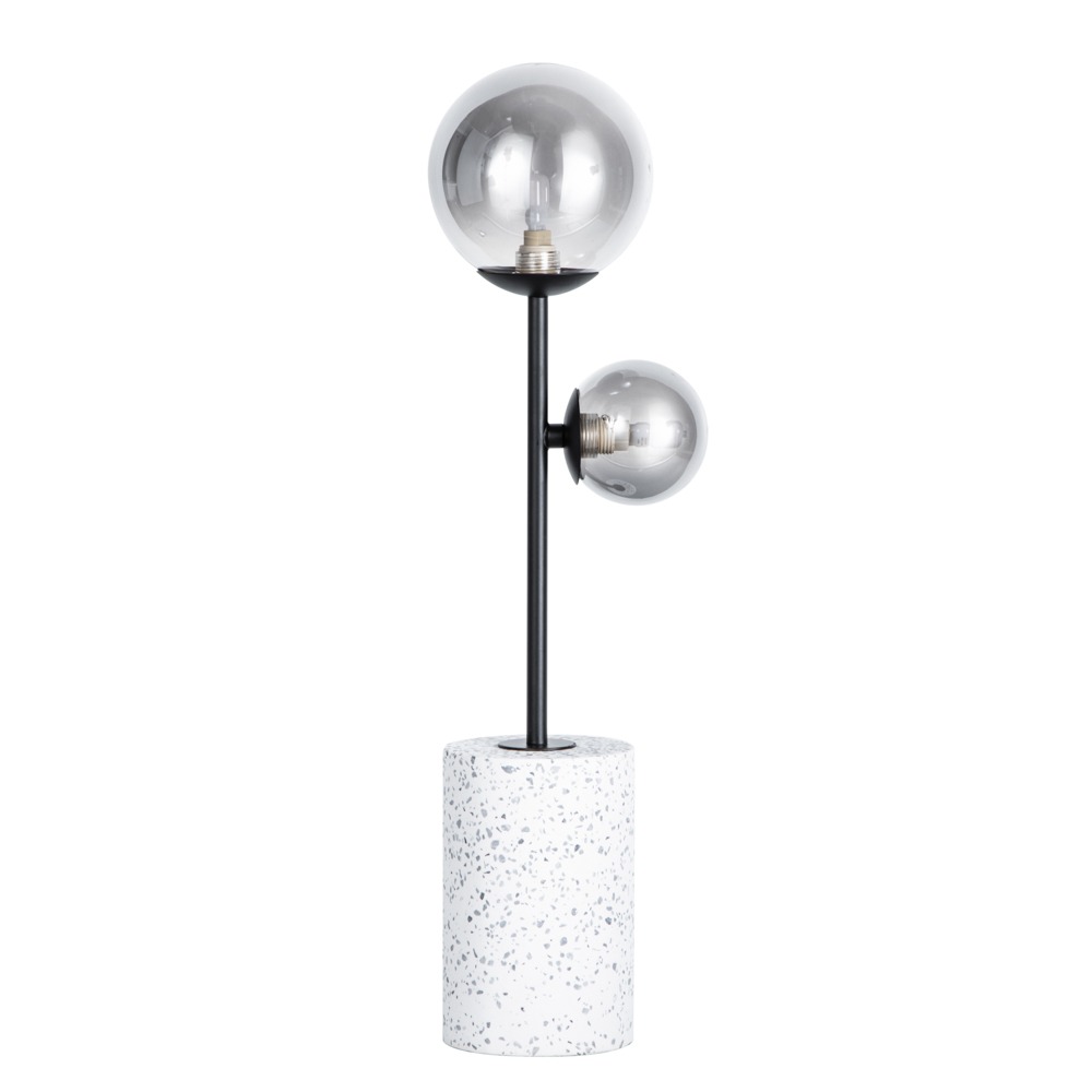 Forella Terrazzo Table Lamp, Satin Black