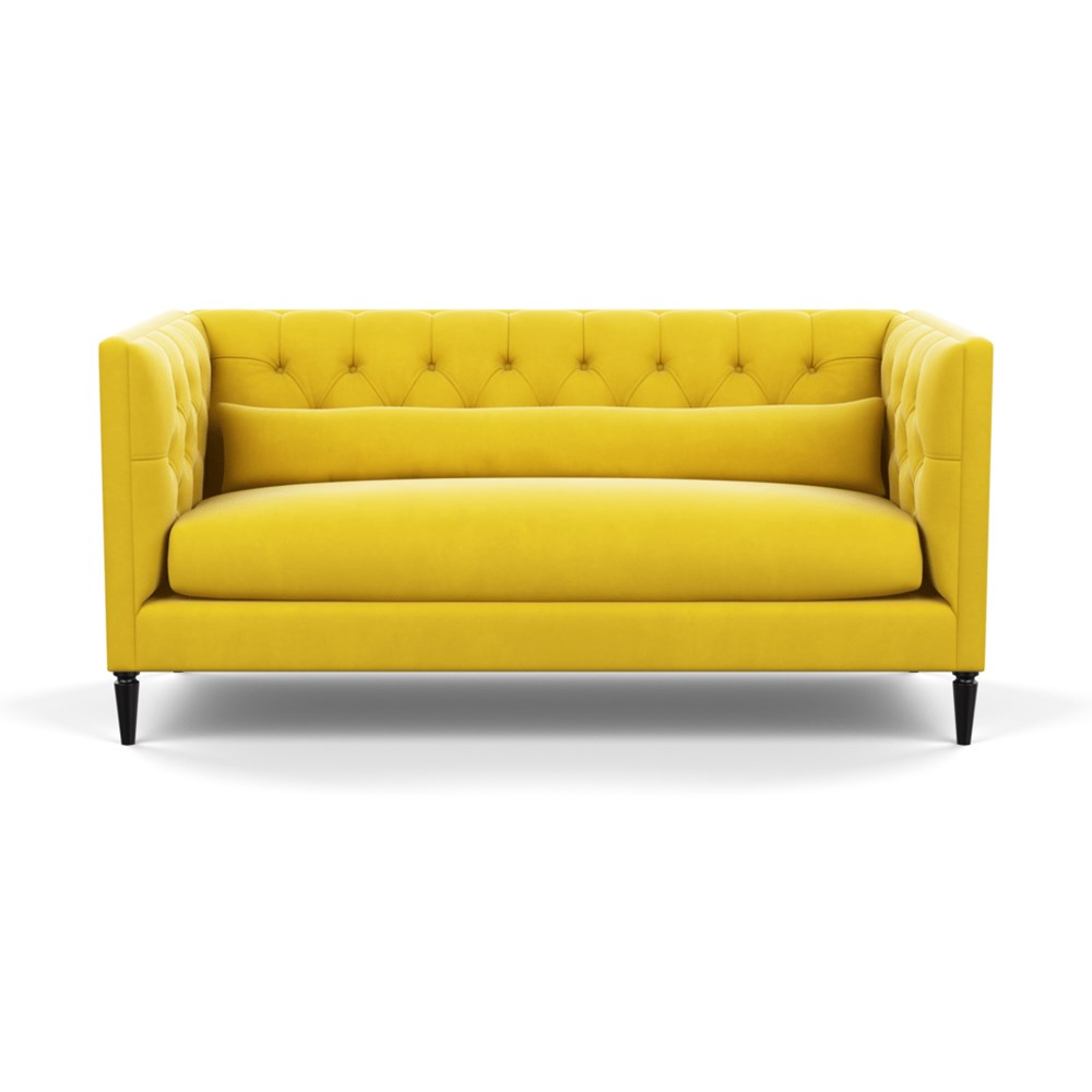 Heal's Balmoral 3 Seater Sofa Varese Velvet Alchemilla Black Feet