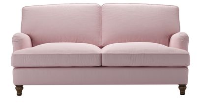 Bluebell 2.5 Seat Sofa Bed in Powder Pink Brushed Linen Cotton - sofa.com