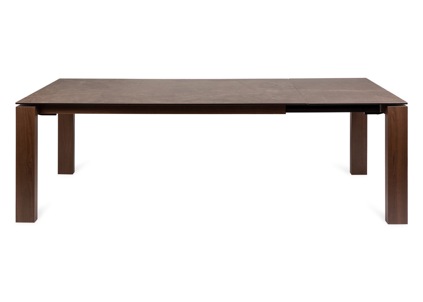 Heal's Massa Ceramic Dining Table Bronze Top Walnut Leg 160cm