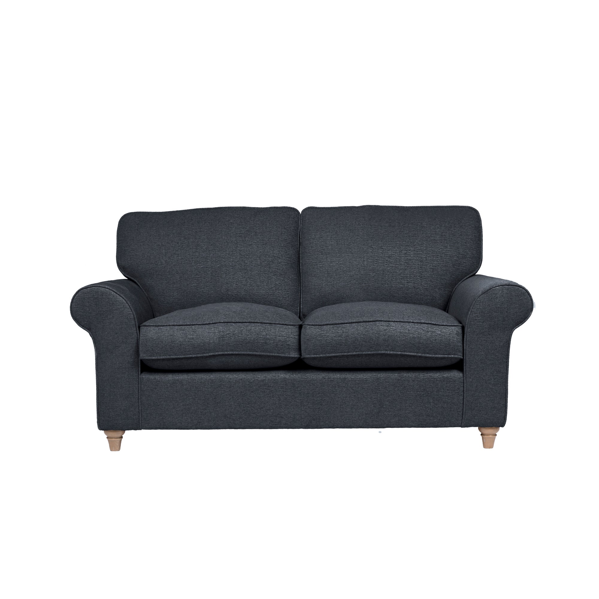 Rosa Fabric 2 Seater Sofa Navy Blue