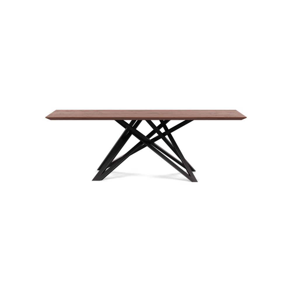 Heal's Vienna Dining Table 220x90cm Oiled Walnut Chamfered Edge Not Filled