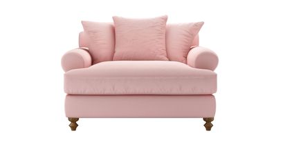 Teddy Loveseat Sofabed in Rhubarb Smart Cotton - sofa.com