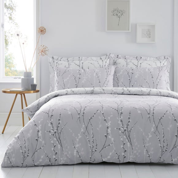 Belle Grey Standard Pillowcase Pair 2