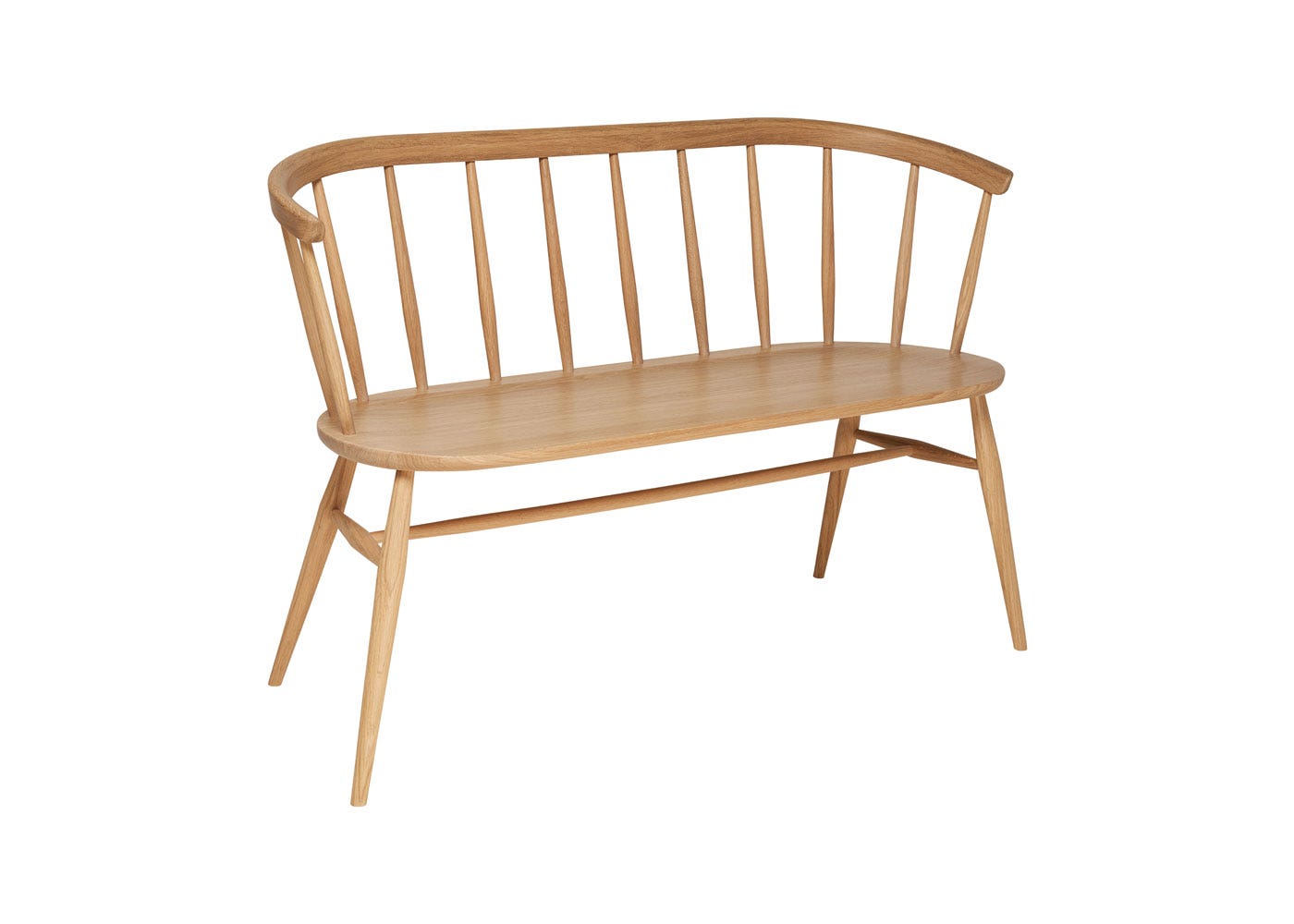 Ercol Heritage Loveseat Dead Matt Oak