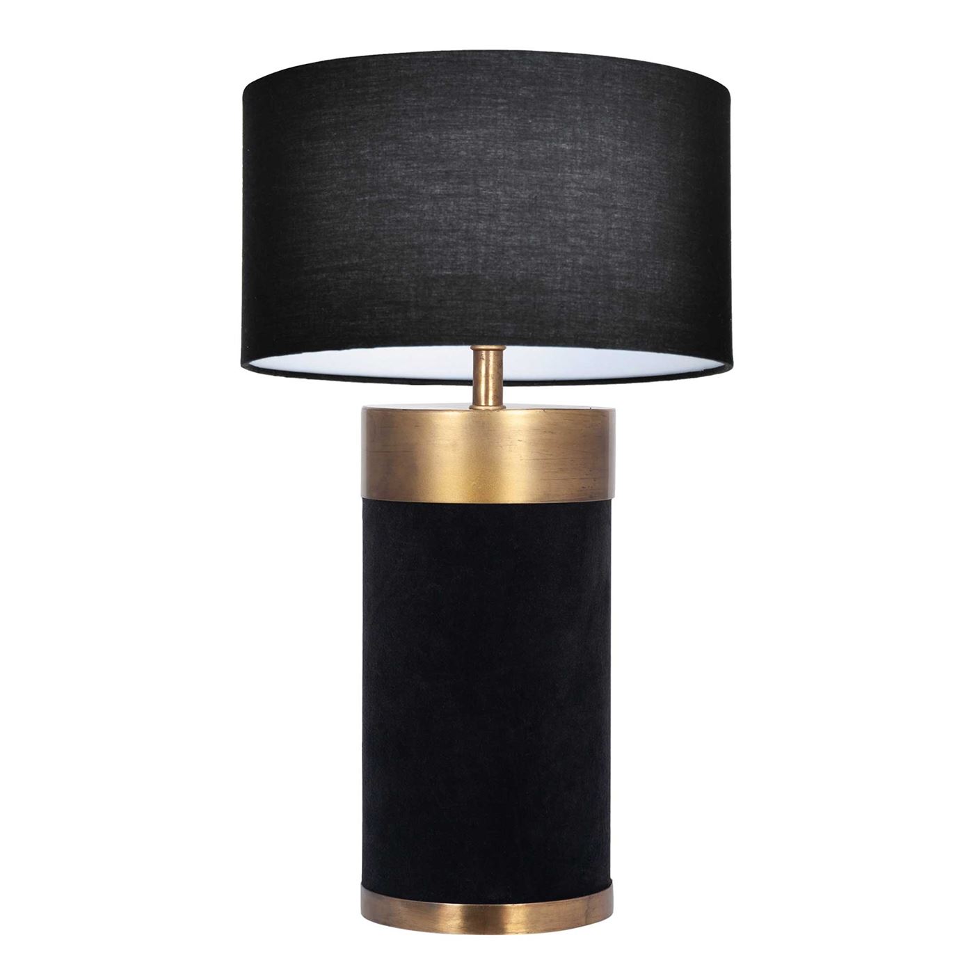 Black Velvet Table Lamp