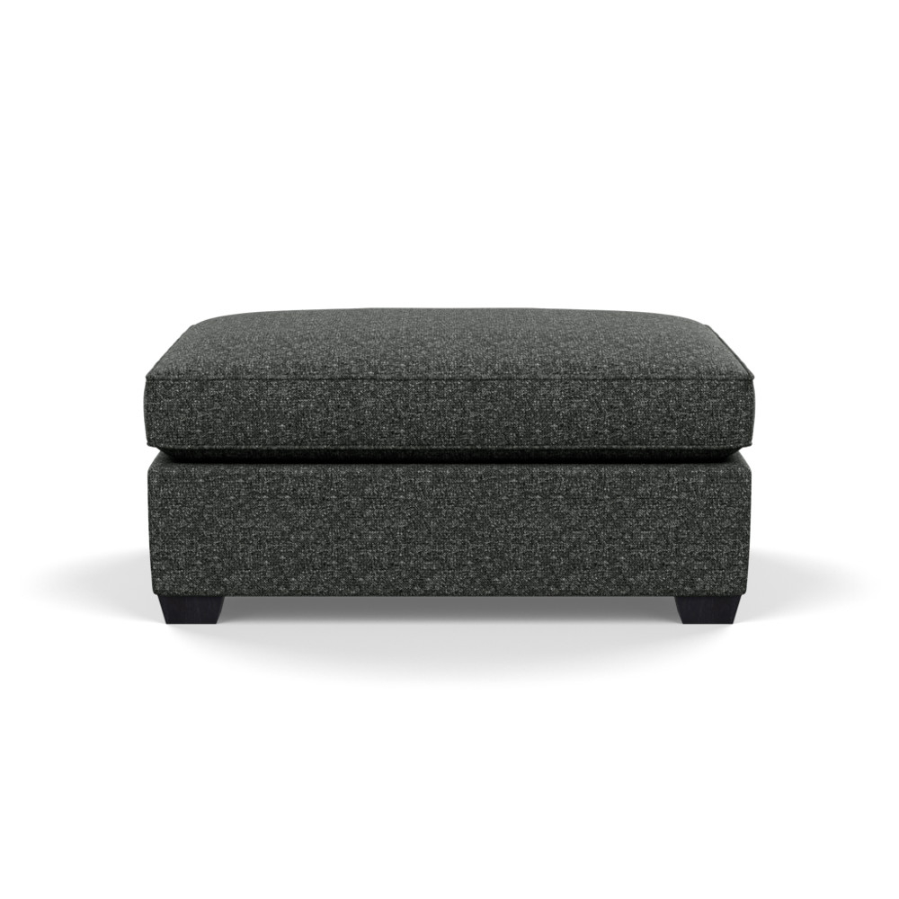 Heal's Torino Footstool Brecon Charcoal Black Feet