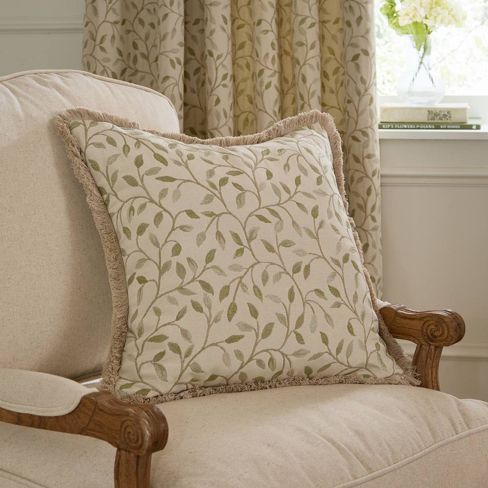 Voyage Maison Cervino Jacquard Cushion in Green