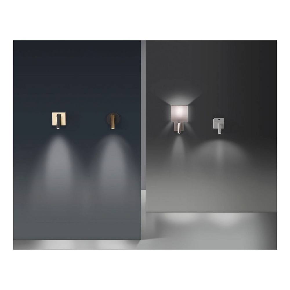 Netlighting Gamma LED Wall Reading Light White Nickel 175lm 2700K 2