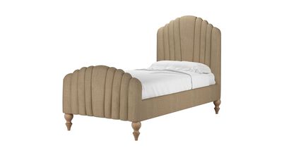 Bella Single Bed in Flax Pure Belgian Linen - sofa.com
