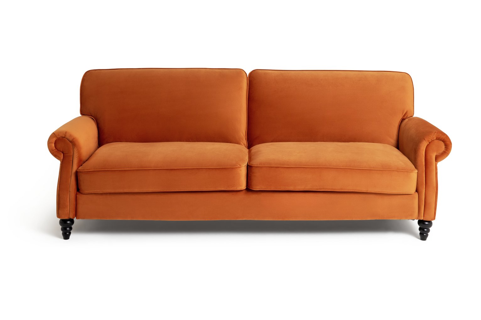 Habitat Joel 3 Seater Fabric Sofa Bed - Orange