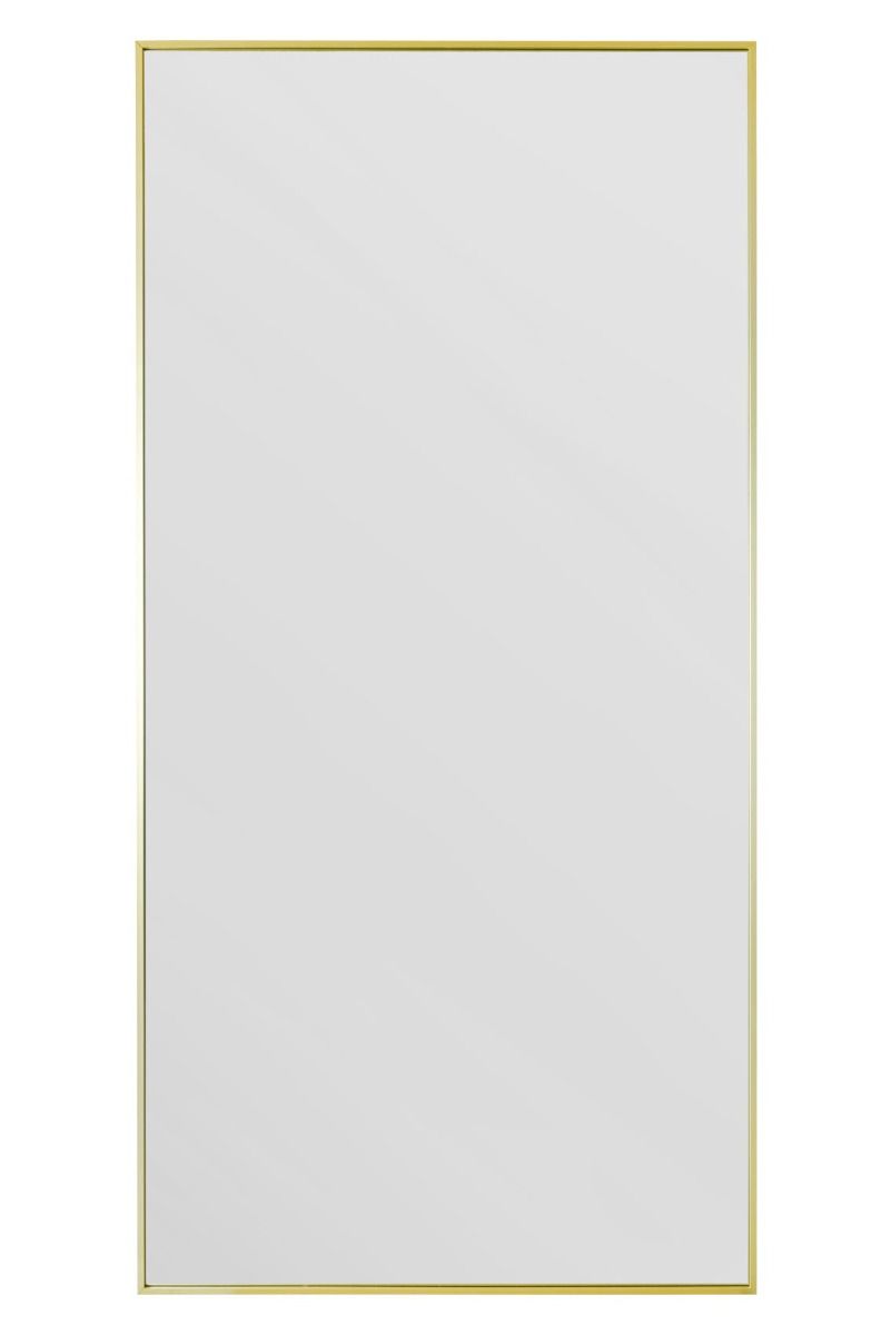 MirrorOutlet Gold Aluminium Edged Wall Mirror 79" X 39" (200CM X 100CM) 6
