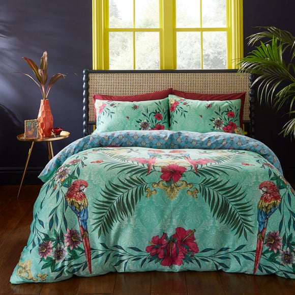 Matthew Williamson Paradise Parrot 100% Cotton Duvet Cover & Pillowcase Set