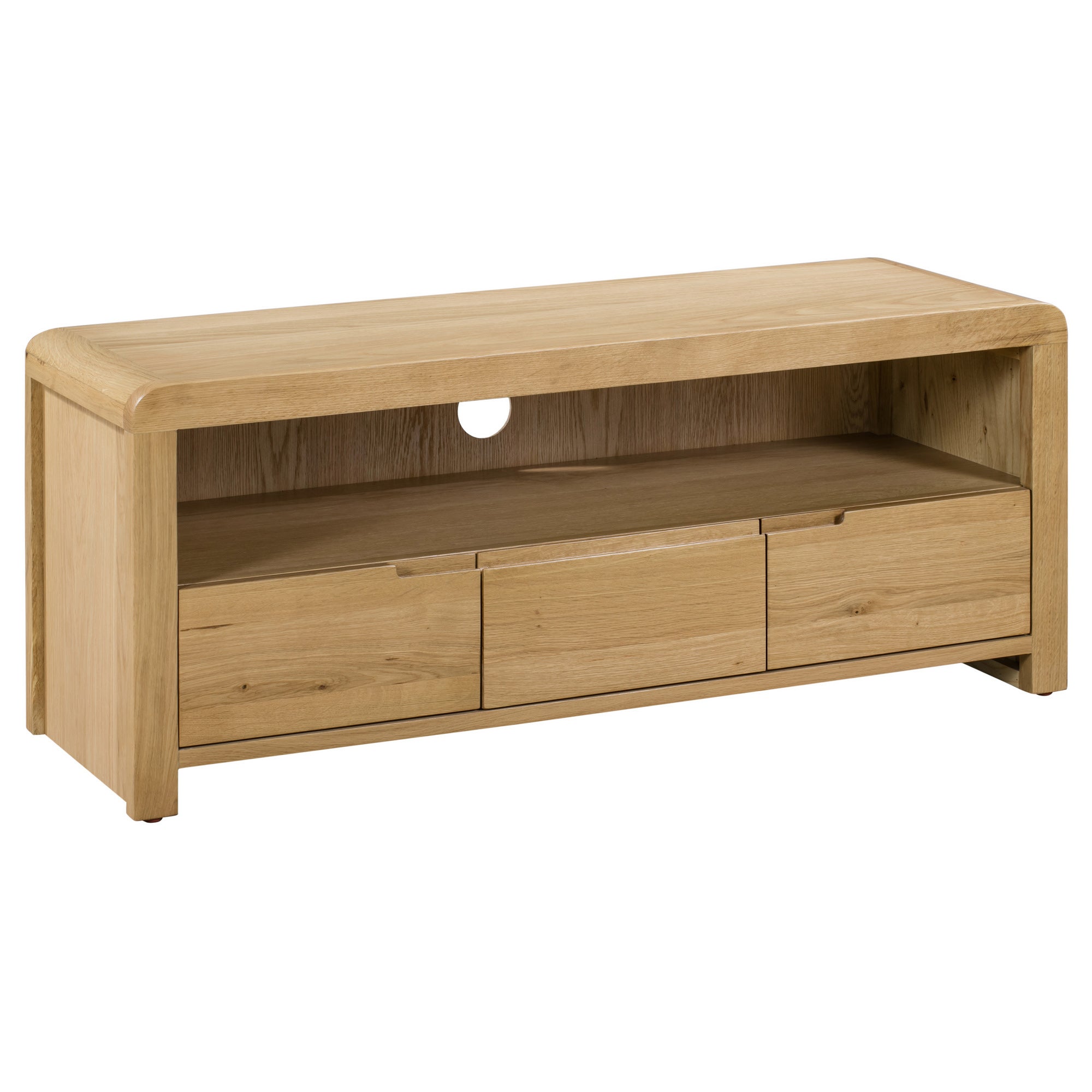 Curve Oak TV Unit Brown