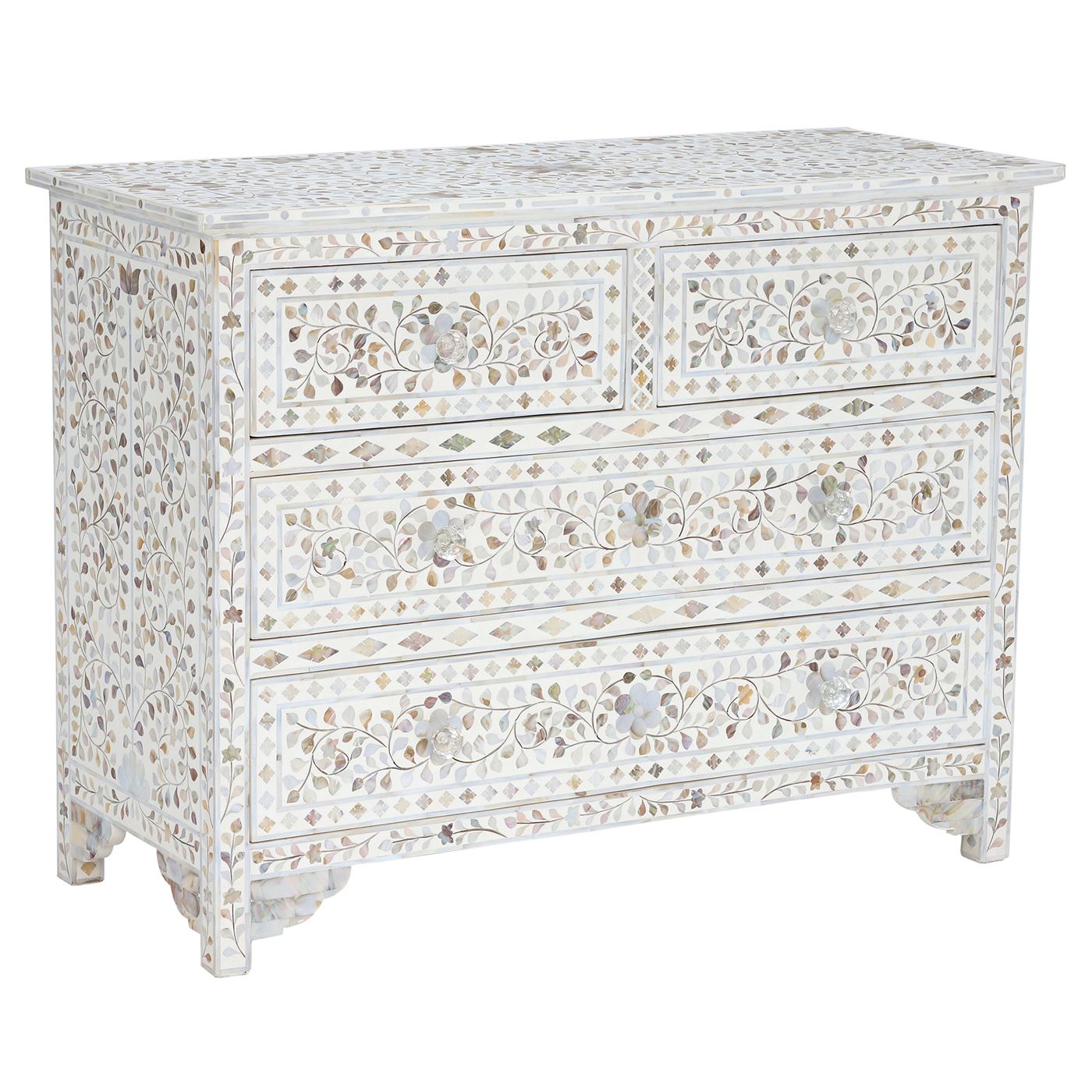 Clipper Chest Of Drawers, Mother Of Pearl