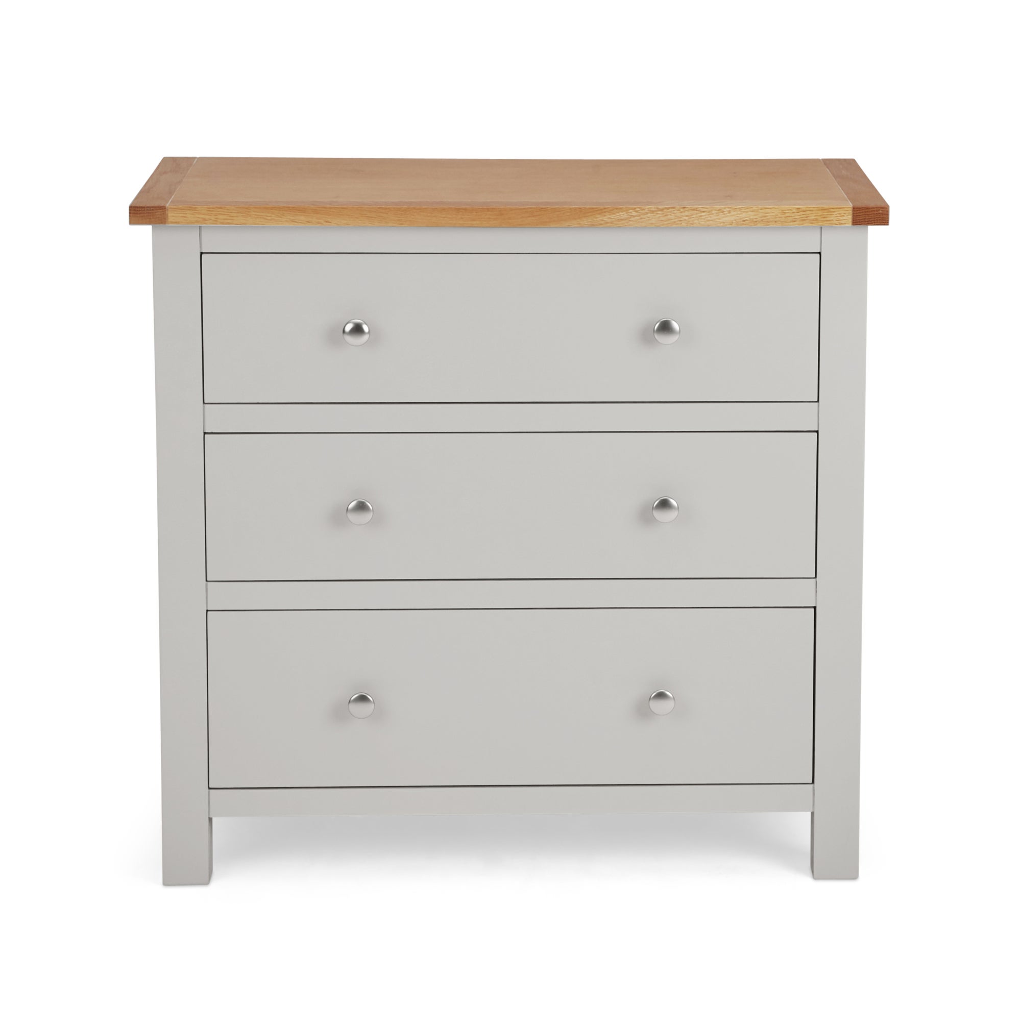 Bromley Grey 3 Drawer Chest Grey