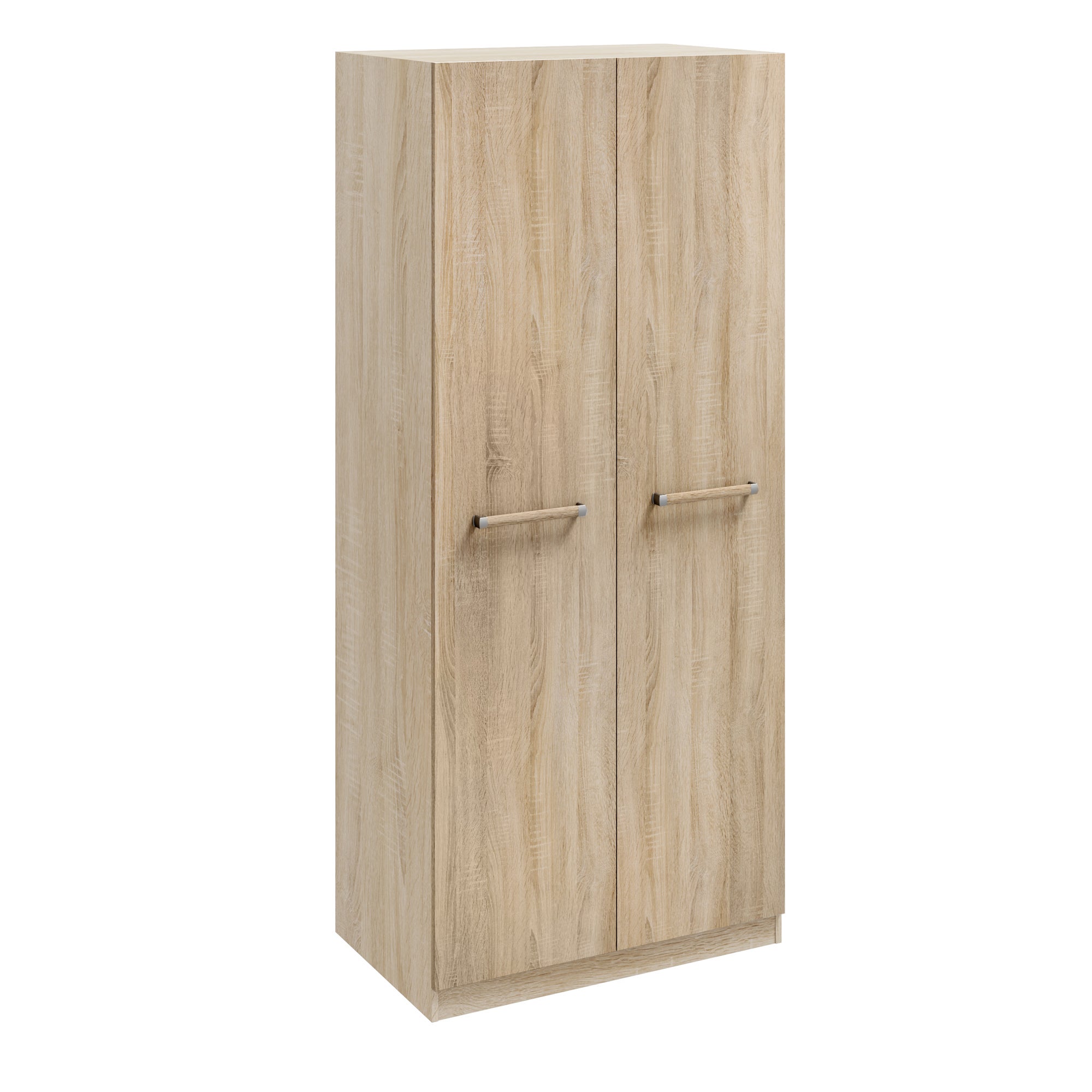 Hampton 2 Door Wardrobe Brown