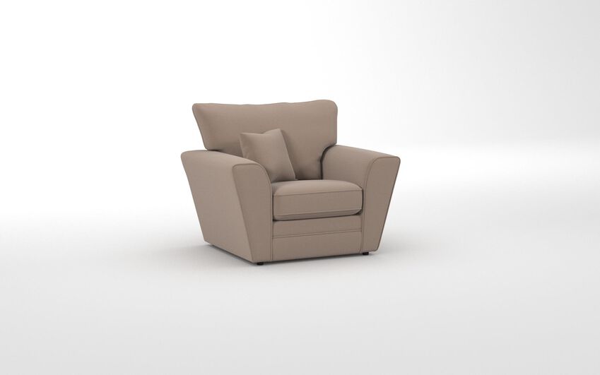 Brown Fabric Tunstall Armchair
