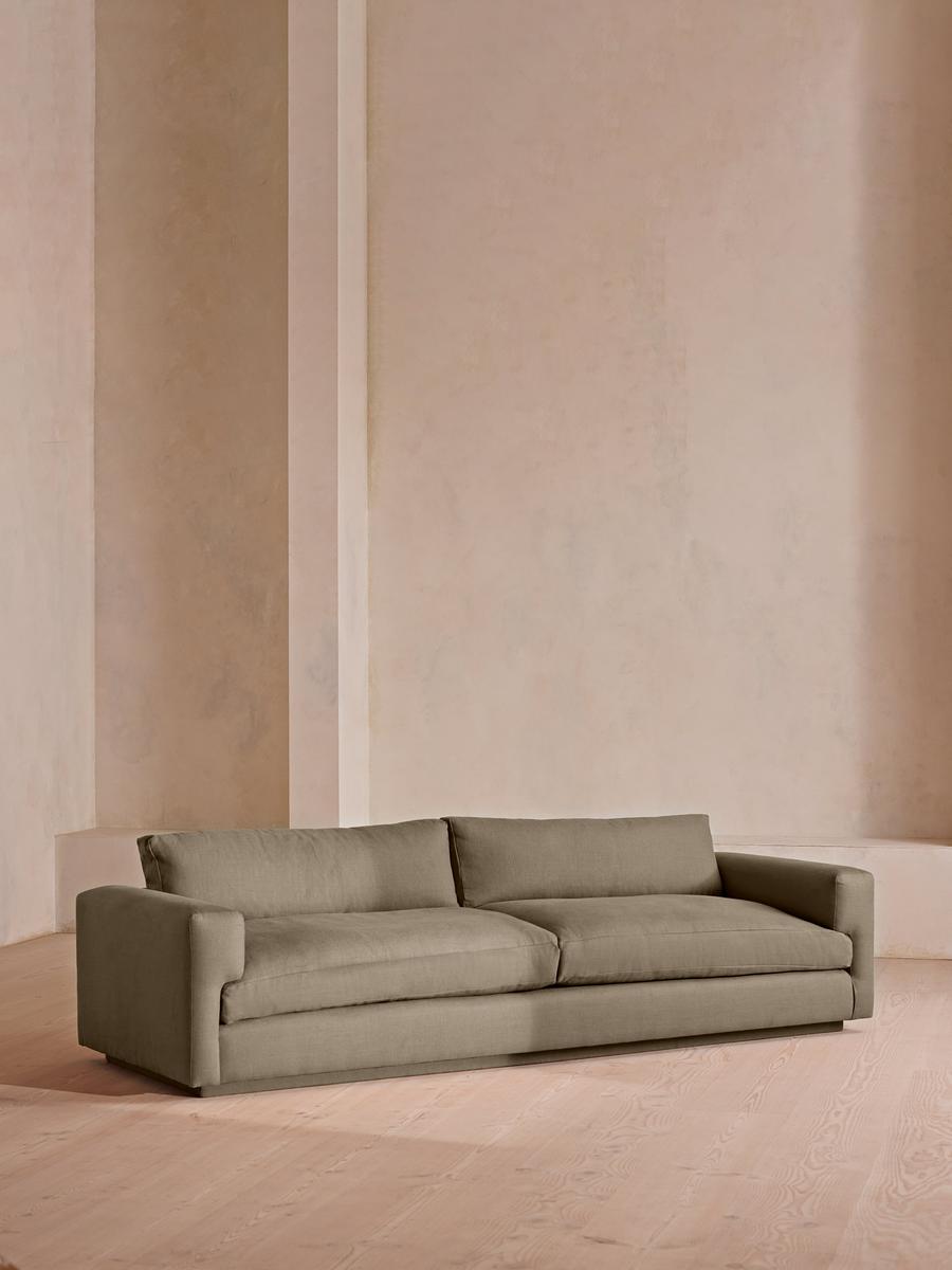 Mossley Four Seater Sofa, Linen, Sage