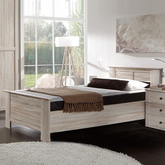 Krefeld Wooden Single Bed In Oak Effect