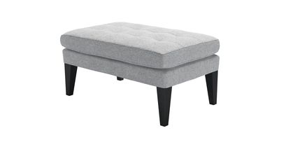 Club Small Rectangular Footstool in White Cliffs Whitstable - sofa.com