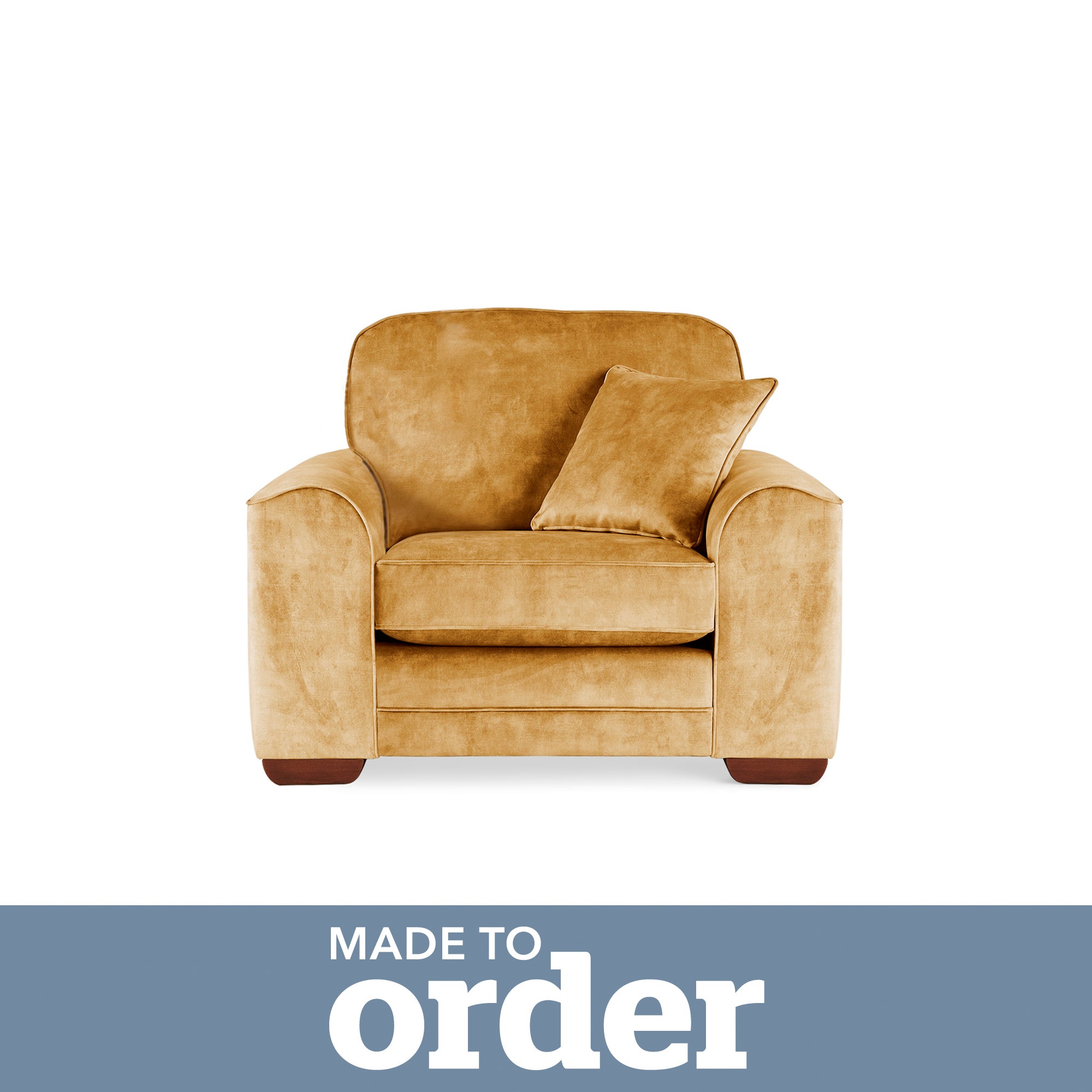 Morello Armchair Slub Velvet Yellow