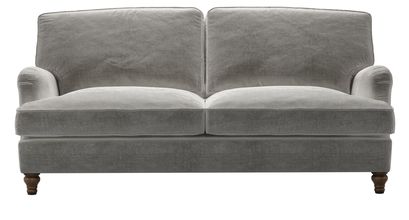 Bluebell 3 Seat Sofa Bed in Squirrel Cotton Matt Velvet - sofa.com