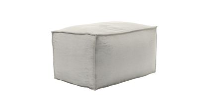 Isaac Small Rectangular Footstool in Clay House Basket Weave - sofa.com