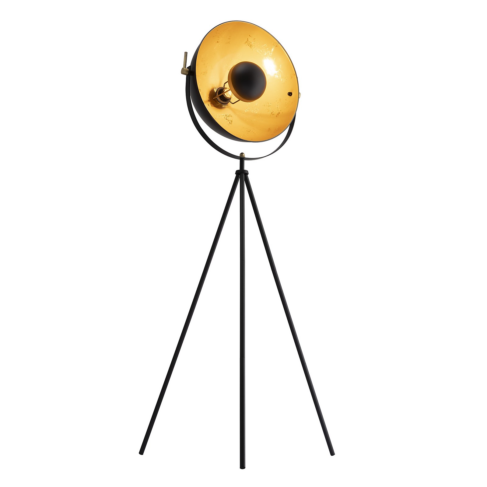 Kennedy Black & Gold Floor Lamp