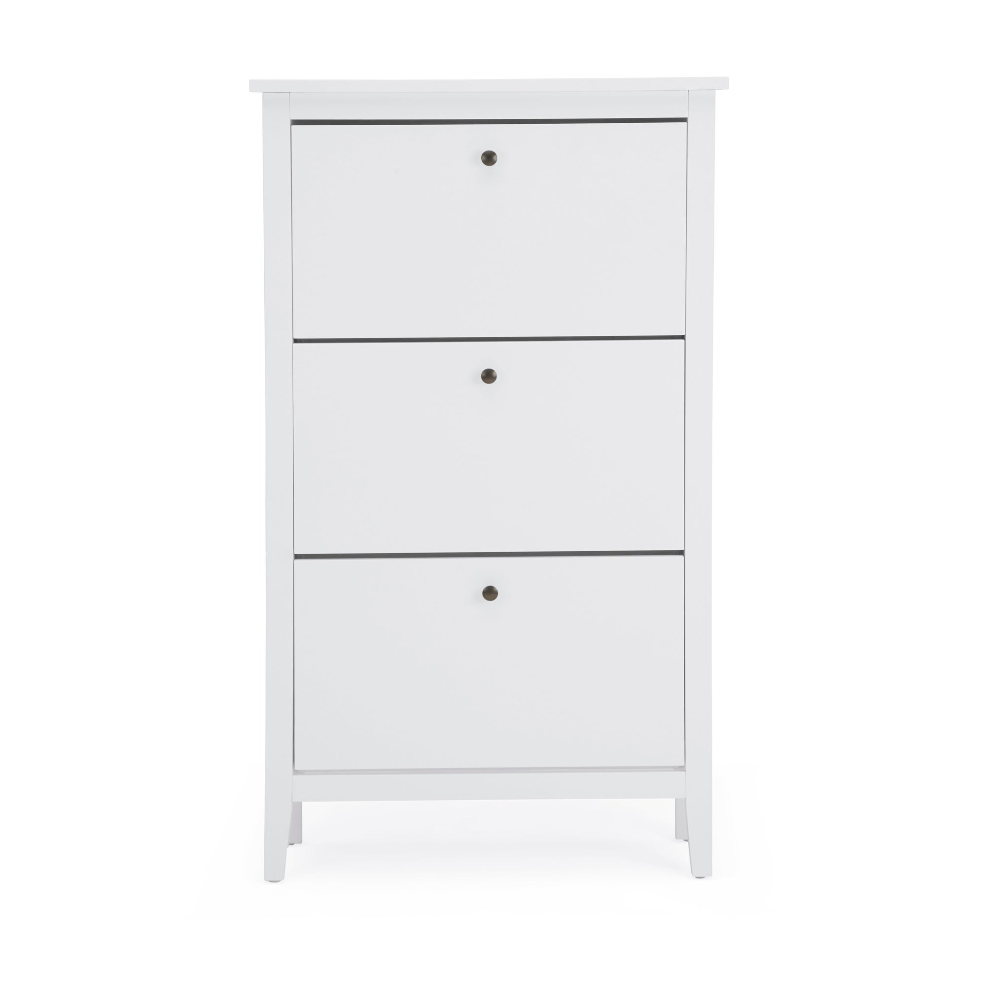 Lynton Compact White Hallway Shoe Drop White