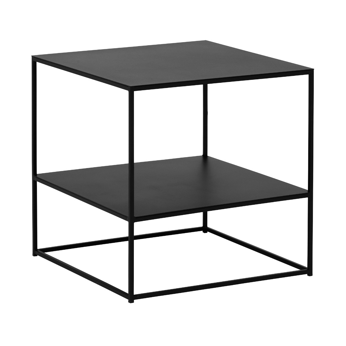 Kline Black Metal Coffee Table, 50cm
