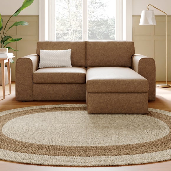 Abel Arizona Faux Leather Reversible Corner Chaise Sofa
