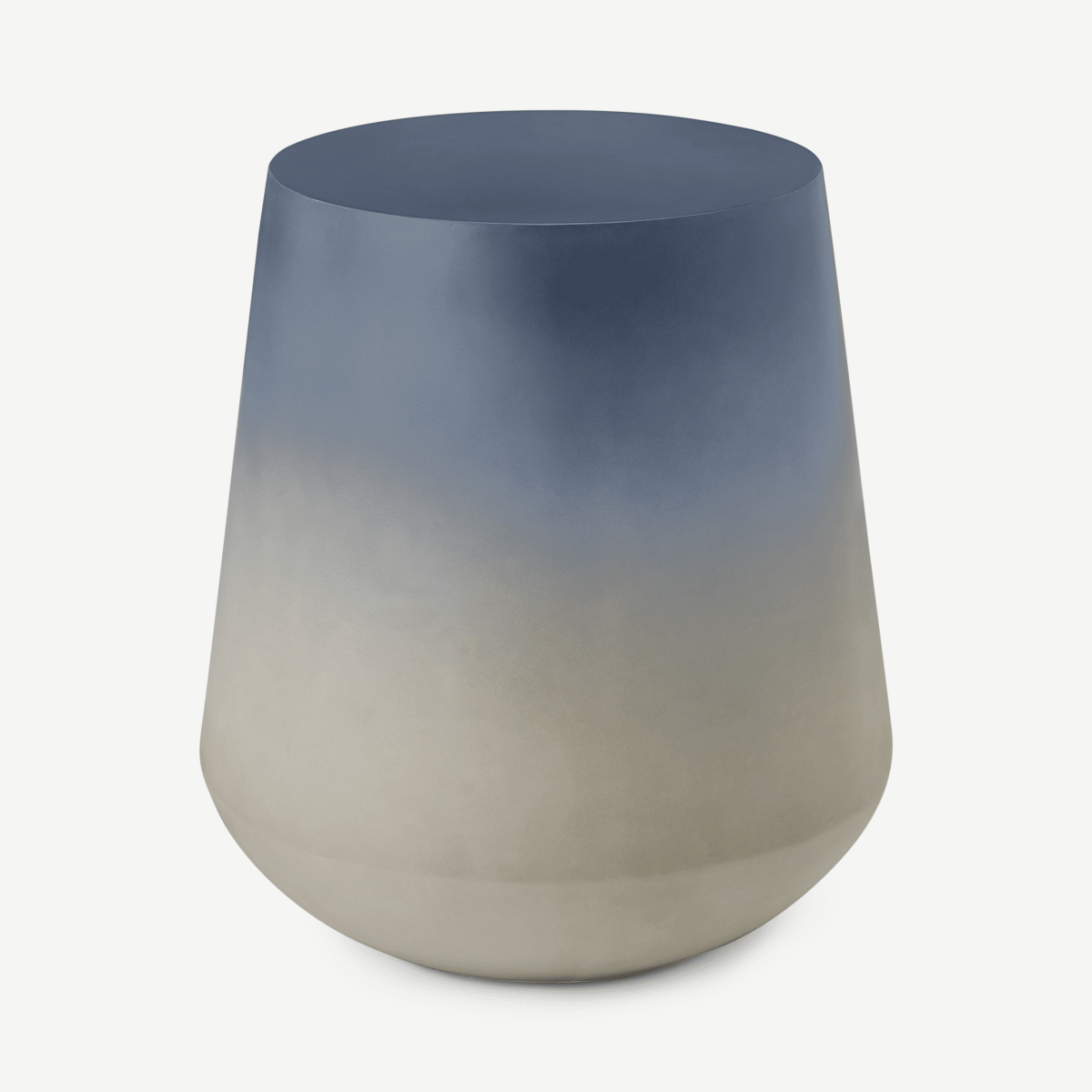 Kugel Garden Side Table, Blue Concrete