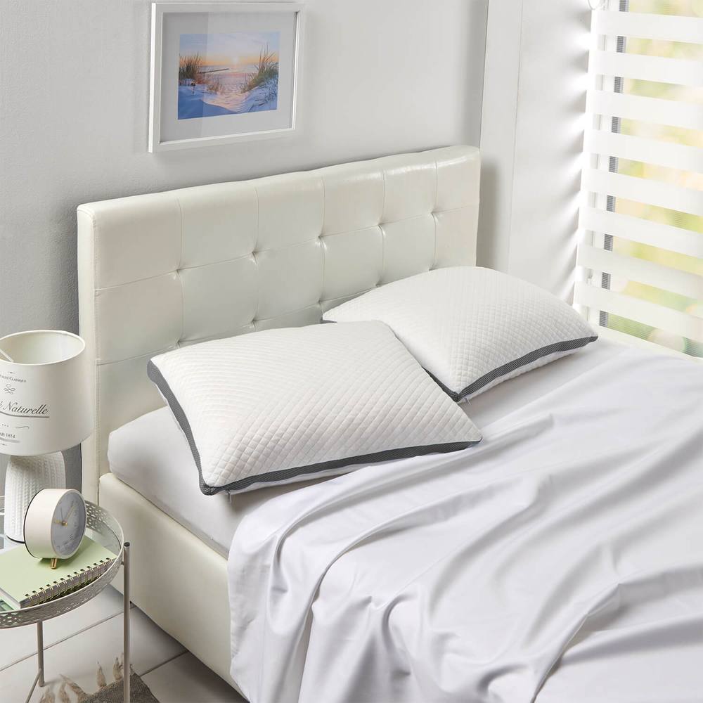 JAVA Wellness Cooling Memory Foam Pillow with Airflow Panels, 55 x 43cm
