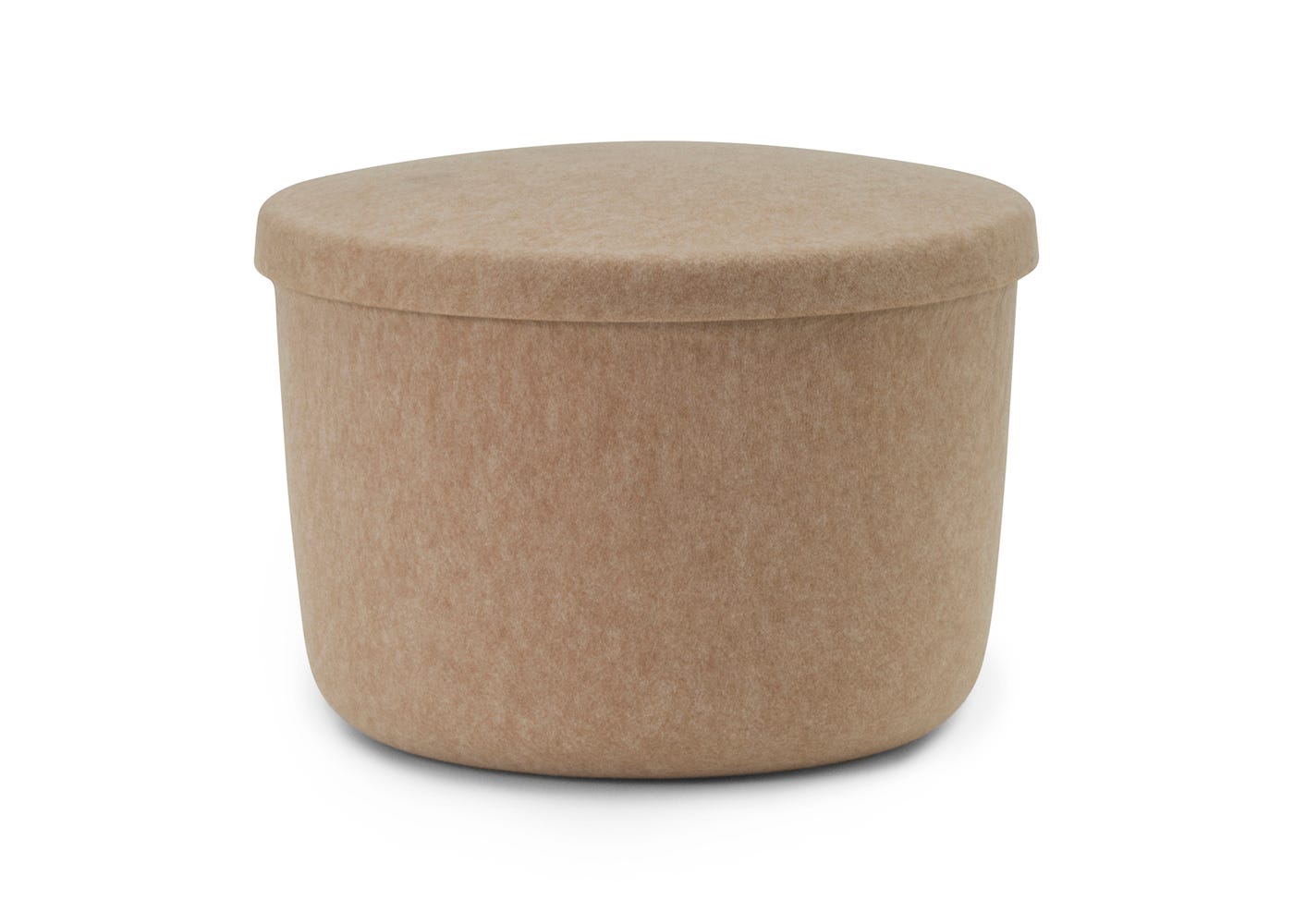 Normann Copenhagen Hide Storage Pouf Small Sand