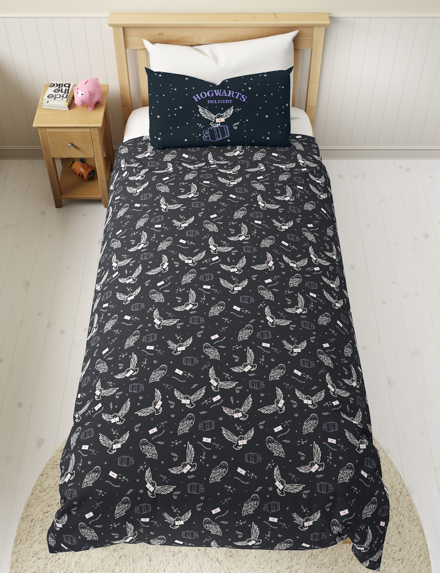M&S Cotton Mix Hogwarts Delivery Bedding Set